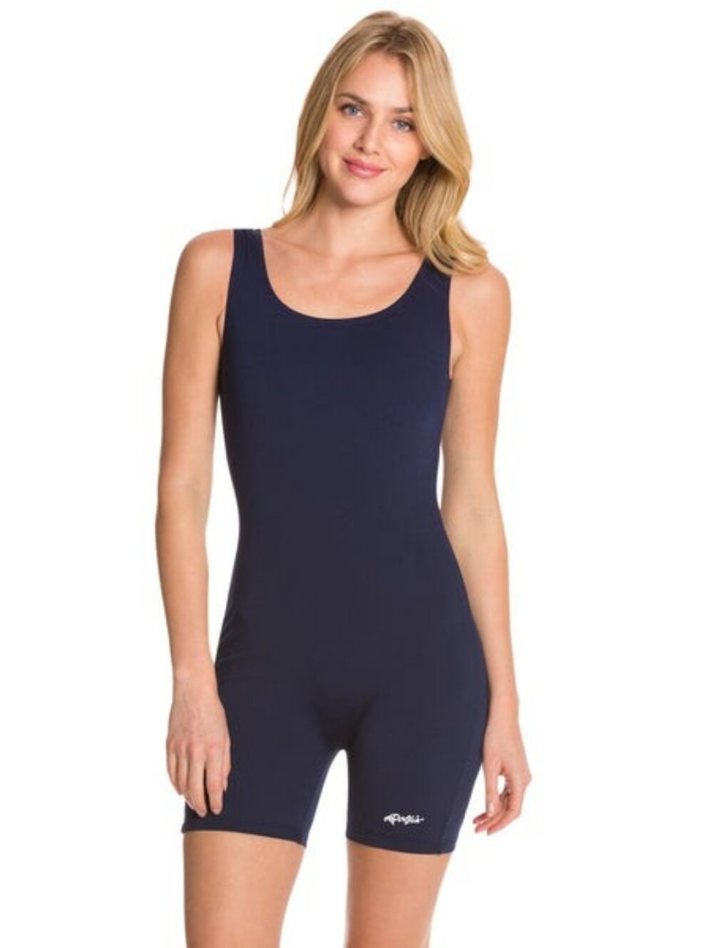 Dolfin Navy Blue Aquashape Women's Specialized One-Piece Swimsuit - Size 40/14